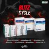 Blitz Cycle is a high-impact advanced anabolic stack engineered for maximum muscle growth, explosive strength gains, elite conditioning, and full..